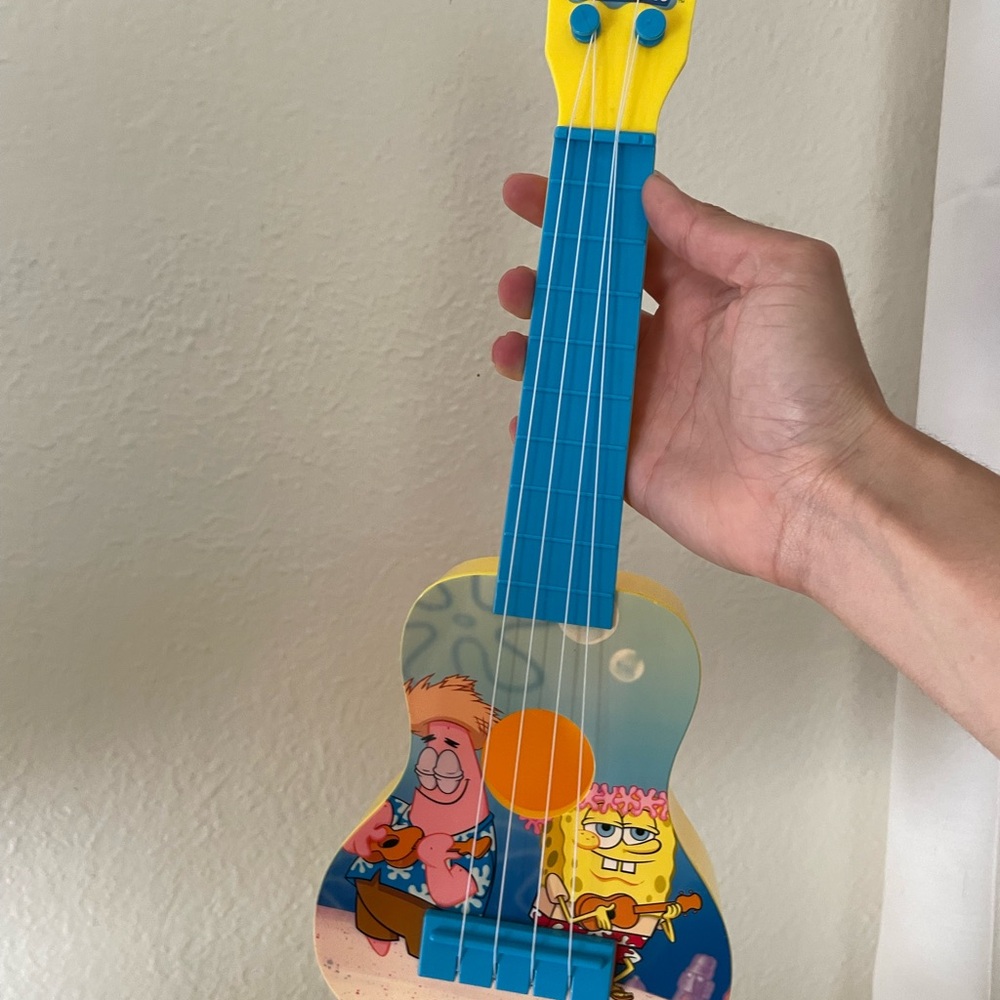 SpongeBob SquarePants Yellow and Blue Toy Ukulele